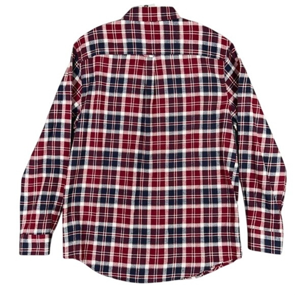 Chaps Performance Shirt Men L Button Front Business Casual Classic Heritage